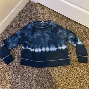 TieDye Blue Crew Neck Sweater